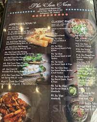 Pho Son Nam Vietnamese Restaurant menu in Arlington, Texas, USA
