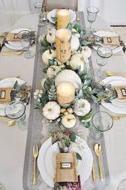 A Simple Beautiful Way To Decorate Your Dining Table For Fall 2 Ladies A Chair Holiday Table Decorations Thanksgiving Table Decorations Fall Dining Table