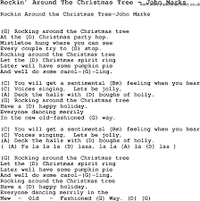 Rockin Around The Christmas Tree Chords Pdf Thecannonball Org