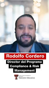 🎓✨ Transformá tu carrera con nuestro programa de Compliance & Risk  Management en Texas Tech University Costa Rica Executive Education., 👨‍🏫  Rodolfo Cordero, director del programa, te invita a sumarte ...