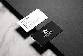 Black and white photographer's business card. Free Business Card Photoshop Template Photoshop Business Card Template Free