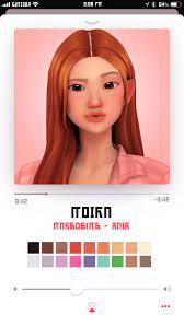 Moira Hair Happy Simblreen This Isn T Halloween Themed But Like Just Take It Lmao It S Actually Pretty Long So There Are Some Sims Cheveux Sims Mods Sims