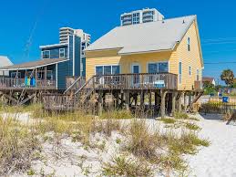 Beachfront Home Pet Friendly Quick Online Booking For Activities Gulf Shores Beach House Rental Beachfront House Beach House Design