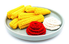 Hakelanleitung Pommes Mit Ketchup Inkl Papiertutchen Diy Kindergeschenke Lebensmittel Hakeln Und Obst Hakeln