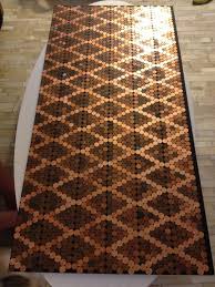 Pin By Sabrina Stone On Carriage House Epoxy Table Top Penny Floor Home Crafts