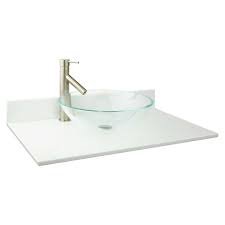 31 X 19 Narrow Depth Crystallized Glass Stone Vessel Sink Vanity Top Vessel Sink Vanity Stone Vessel Sinks Sink