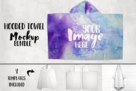Hooded Towel Mockup Bundle Business Card Logo Mockup Mockup Free Psd