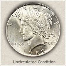 1922 peace silver dollar value discover their worth