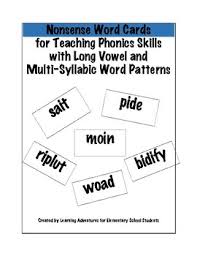 We did not find results for: Multi Syllable Nonsense Words Worksheets Teaching Resources Tpt