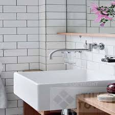 They are much lighter than actual brick, so brick tile is an ideal addition to a wall. Liso Brillo White Bathroom Wall Tile