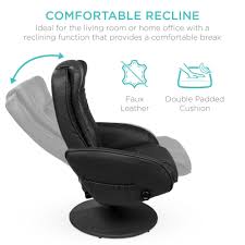 Best Choice Products Faux Leather Electric Massage Recliner Chair W Stool Ottoman Remote Control 5 Modes Black Walmart Com Recliner Chair Massage Comfortable Office