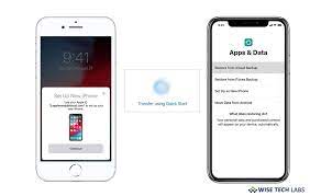 How To Transfer Content From Your Old Ios Device To New Iphone Ipad Or Ipod Using Quick Start Wise Tech Labs New Iphone Iphone Ipod