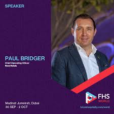 Paul Bridger, Chief Operating Officer of @rovehotels has joined the  incredible speaker line-up for FHS World 2024. At Rove Hotels, he oversees  strategic brand objectives, ensuring the successful rollout of this  mid-scale