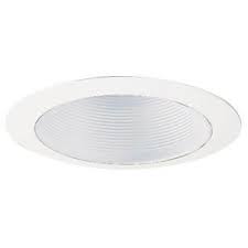 Read how to fix recessed lights & how to the first step to fixing recessed lighting that is falling out of the ceiling is determining what type of sagging recessed lighting obviously dampens the functionality and visual appeal in your home, but. All Pro 6 In Baffle Trim Ert713whtts At The Home Depot Recessed Ceiling Lights Recessed Ceiling The Home Depot