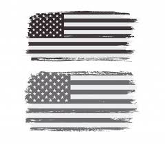 United states of america flag the thin blue line. Premium Vector Vintage Black And White American Flag