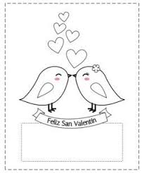 Dia Del Amor Y La Amistad Para Colorear Dibujos De San Valentin Tarjetas San Valentin Dia De San Valentin