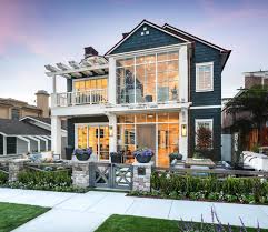 Stunning Modern Coastal Home With Inspiring Details In Corona Del Mar Modern Coastal Coastal Cottage House Exterior