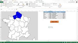 5 départements de france d'outremer. Excel Creer Une Carte De France Interactive 2 2 Youtube