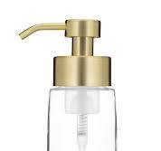 Large Glass Foam Soap Dispenser with Gold Pump
