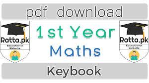 Students can check english 12th class past papers on this web page. 1st Year Maths Keybook Pdf Download Ratta Pk