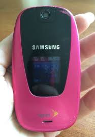 Samsung Sph M510 Pink Sprint Cdma Basic Cellular Flip Phone W Camera Phones For Sale Samsung Flip Phones