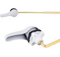 Amazon.com: iFealClear Kit universal de repuesto para manija de inodoro,  tanque de inodoro de montaje frontal, mango de palanca de descarga con ...