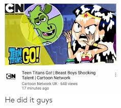 The plot starts off with robin setting the living room into thanksgiving mode, by decorating it in thanksgiving decorations. Cartoon Network Ten Ztans 331 Teen Titans Go Beast Boys Shocking Talent Cartoon Network Cartoon Network Uk 648 Views 17 Minutes Ago Cn Catoon Metwo He Did It Guys