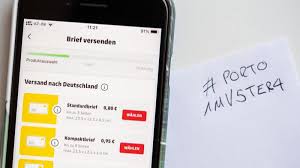 Ich muss eine briefmarke auf den briefumschlag kleben. Mobile Briefmarke Briefmarke Ade Jetzt Kann Man Porto Mit App Und Stift Buchen Augsburger Allgemeine