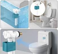 TopHomer Valvola di ingresso per WC, buona tenuta, valvola di riempimento  per serbatoio WC per cassetta di ingresso laterale (tubo in rame a 4 punti)  ...