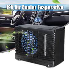 A fan, and some ice. 12v Portable Home Water Ice Evaporative Air Conditioner Car Cooler Cooling Fan Portable Fans Home Garden