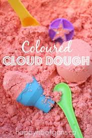 Coloured Cloud Dough How To Colour Cloud Dough For Sensory Play Sensory Play Sensory Cloud Dough