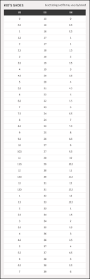 6 Kids Shoes Size Charts And Sizing Help Tinysoles Com