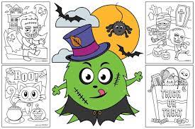 Help your kids celebrate by printing these free coloring pages, which they can give to siblings, classmates, family members, and other important people in their lives. Free Halloween Coloring Pages For Kids Or For The Kid In You