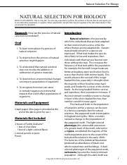 Our annotated video script templates contain an informal version of our video script with slight improvements to define sentences and remove. 3 4 3 Lab Pdf Natural Selection For Biology Natural Selection For Biology Note To Students This Is A Dry Lab You Are Only Expected To Perform The Course Hero