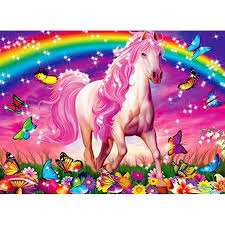 Do you want to make beautiful unicorn cupcakes for an upcoming event? Rainbow Unicorn Butterflies Flowers Edible Icing Image For 1 4 Sheet Cake Walmart Com Walmart Com