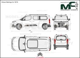 Citroen Berlingo Xl 2018 2d Drawing Blueprints Model Copy 3d Modeling Programs Citroen Berlingo Blueprints