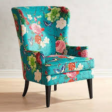 Living room chair zebra print black legsread more. A Graceful Wing Chair In Search Of A Cozy Corner Our Hand Upholstered Asher Is All About Classic Lines Capped M Floral Print Chair Printed Chair Floral Chair