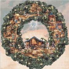 Buy 2 Get 1 Free Christmas Wreath 339 Cross Stitch Pattern Counted Cross Stitch Chart Pdf Format Instant Download 440440