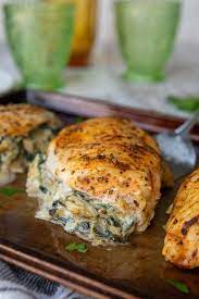 Easy Spinach Stuffed Chicken Breast Easy Baked Stuffed Chicken Recipe