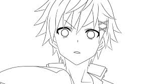 References and drawings of male/boy anime poses for learning and experienced anime artists. Watanuki Banri Lineart Anime Lineart Anime Art
