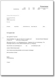 Warum ist eine auftragsbestätigung wichtig? Auftragserteilung Zusage Fur Ein Angebot At Musterbrief Download