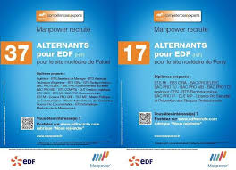 Manpower Nord Recrute En Alternance Our Edf Bts Ingenieur Le Site