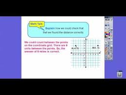 Distance On The Coordinate Plane Lesson 3 9 Youtube Coordinate Plane Lessons Coordinate Plane Math Talk