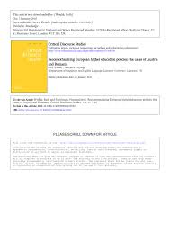 Peru philippines pitcairn island poland portugal puerto rico qatar reunion romania russia rwanda saipan samoa samoa american san marino sao tome & principe saudi arabia senegal serbia. Pdf Recontextualizing European Higher Education Policies The Cases Of Austria And Romania