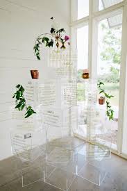 Creative Wedding Seating Chart Display On Lucite Acrylic