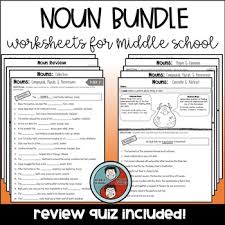 Just download our free grammar worksheet to learn nouns. Noun Worksheet Bundle By Middle School Mood Swings Tpt