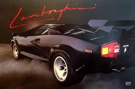 Lamborghini countach 5ooos • www.carandvintage.com by @tomwheatley.eu #carvintage #lamborghini #countach #art. Original Poster 1986 Lamborghini Countach Dream Cars Lamborghini Countach Retro Cars