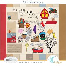 Digital Scrapbook Kit About Sinterklaas Halloween And Thanksgiving Is All Very Well But Sinterklaas Is What Us Dutchies Need Sinterklaas Fotoboeken Creatief