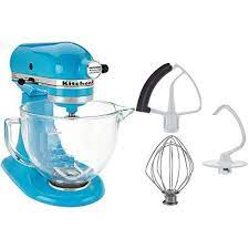 Check spelling or type a new query. Kitchenaid 5 Qt Tilt Head Stand Mixer With Glass Bowl And Flex Edge Beater Crystal Blue Walmart Com Walmart Com