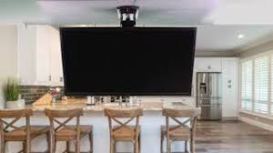 13 to 27 44 lbs: Mount E Fd55 Electric Flip Down Ceiling Tv Mount By Vivo Youtube
